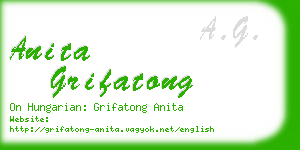 anita grifatong business card